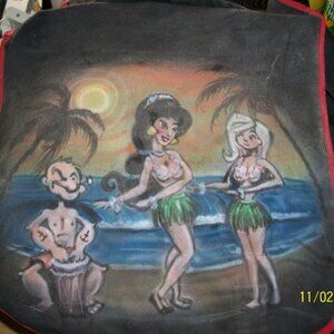 Custom Made Popeye/Disney Large Tote/Messenger Bag-Good Condition